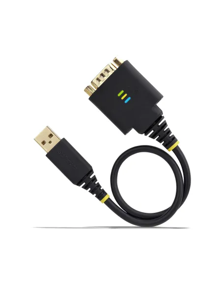StarTech.com Cable Adaptador USB a Serie de 30cm - Retención COM - Conversor RS232 DB9 - FTDI - con Tornillos Tuercas