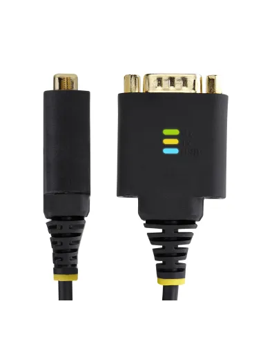 StarTech.com Cable Adaptador USB a Serie de 30cm - Retención COM - Conversor RS232 DB9 - FTDI - con Tornillos Tuercas