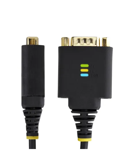 StarTech.com Cable Adaptador USB a Serie de 30cm - Retención COM - Conversor RS232 DB9 - FTDI - con Tornillos Tuercas