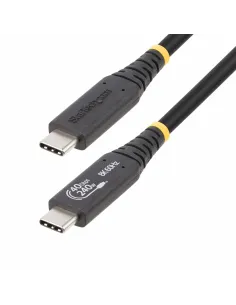 StarTech.com Cable USB4 de 50cm - Cable USB Tipo C Certificado USB-IF - Cable USB-C de 40G - PD 3.1 EPR de 240W - 8K 60Hz -