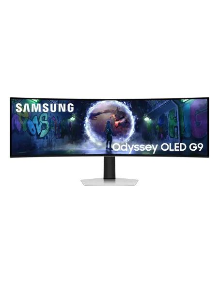 Samsung G93SD pantalla para PC 124,5 cm (49") 5120 x 1440 Pixeles Dual QHD OLED Plata
