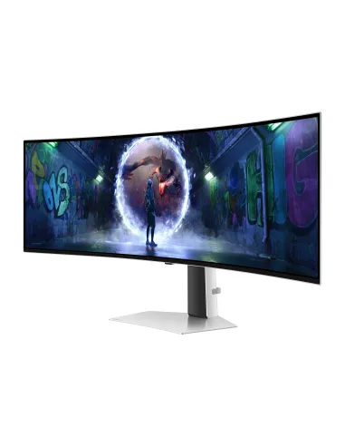 Samsung G93SD pantalla para PC 124,5 cm (49") 5120 x 1440 Pixeles Dual QHD OLED Plata