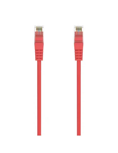 AISENS Cable de Red Latiguillo RJ45 LSZH Cat.6A 500 Mhz UTP Awg24, Rojo, 25CM