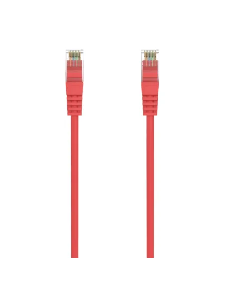 AISENS Cable de Red Latiguillo RJ45 LSZH Cat.6A 500 Mhz UTP Awg24, Rojo, 25CM