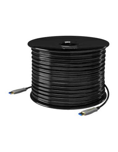 AISENS Cable HDMI V2.0 AOC Premium Alta Velocidad   Hec 4K@60Hz 4 4 4 18Gbps, A M-A M, Negro, 100m