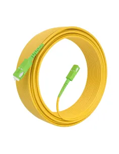 AISENS Cable Fibra Óptica Latiguillo G657A2 3.0 9 125 SMF Simplex CPR DCA LSZH, SC APC-SC APC, Amarillo, 20m 2