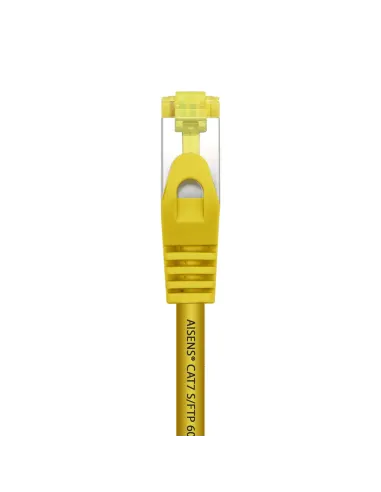 AISENS Cable De Red Latiguillo RJ45 LSZH Cat.7 600 MHz S FTP PIMF AWG26, Amarillo, 2.0 m