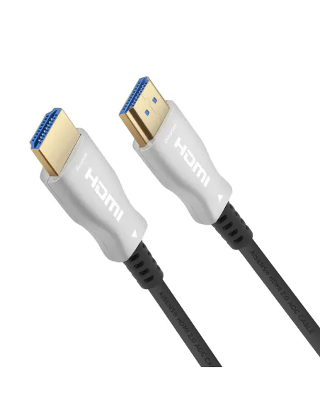 AISENS Cable HDMI V2.0 AOC Premium Alta Velocidad   HEC 4k@60Hz 18Gbps, A M-A M, Negro, 15m
