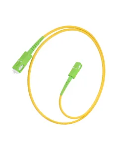 AISENS Cable Fibra Óptica Latiguillo G657A2 3.0 9 125 SMF Simplex CPR DCA LSZH, SC APC-SC APC, Amarillo, 1.0m 2