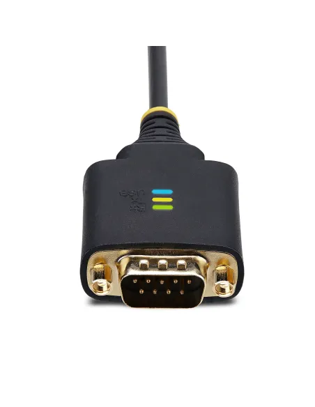 StarTech.com Cable Adaptador USB a 2 Puertos Serie de 60cm - Cable Conversor USB a Serial - Retención COM - FTDI - Protección