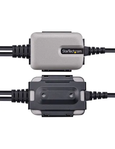 StarTech.com Cable Adaptador USB a 2 Puertos Serie de 60cm - Cable Conversor USB a Serial - Retención COM - FTDI - Protección