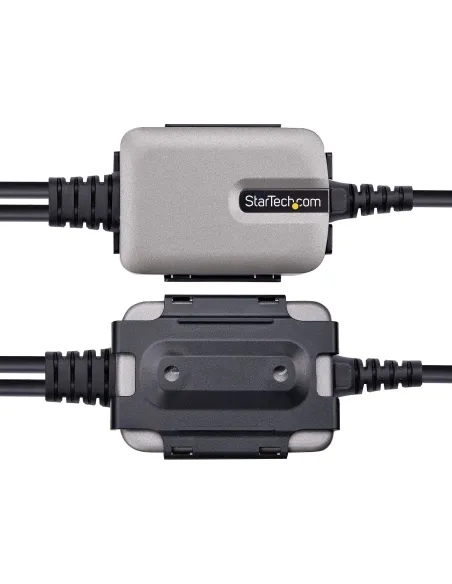 StarTech.com Cable Adaptador USB a 2 Puertos Serie de 60cm - Cable Conversor USB a Serial - Retención COM - FTDI - Protección
