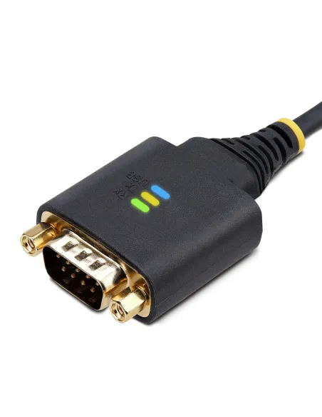 StarTech.com Cable Adaptador USB a 2 Puertos Serie de 60cm - Cable Conversor USB a Serial - Retención COM - FTDI - Protección