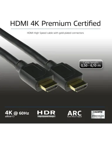 ACT AK3943 cable HDMI 1,5 m HDMI tipo A (Estándar) Negro