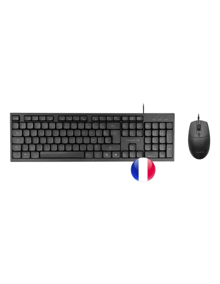 Tacens Anima ACP02FR teclado Ratón incluido Hogar   Oficina USB AZERTY Francés Negro