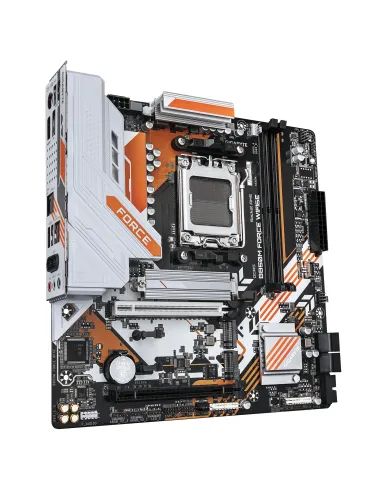 GIGABYTE B850M FORCE WIFI6E Placa Base – Compatible con procesadores AMD Ryzen serie 9000, VRM digital de 8+2+2 fases, hasta