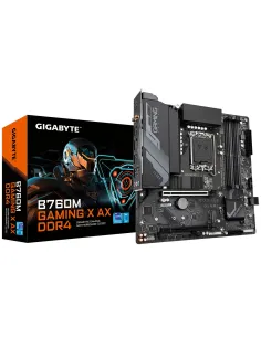 GIGABYTE B760M GAMING X AX DDR4 Placa Base - Compatible con procesadores Intel Core de 14ª generación, VRM digital de 8+1+1