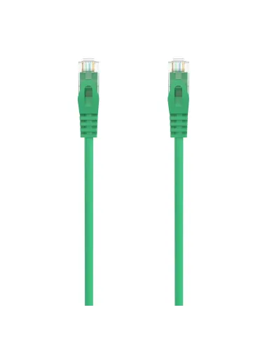 AISENS Cable de Red Latiguillo RJ45 LSZH Cat.6A 500 Mhz UTP AWG24, Verde, 0.5M