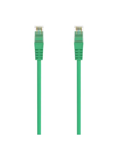 AISENS Cable de Red Latiguillo RJ45 LSZH Cat.6A 500 Mhz UTP AWG24, Verde, 0.5M