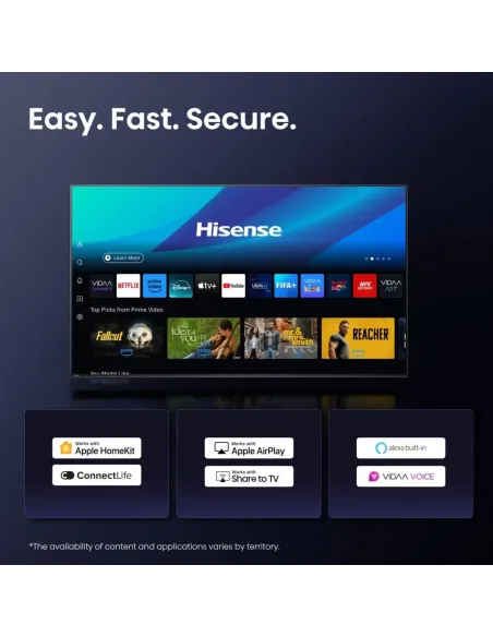 Hisense 43E7Q 109,2 cm (43") 4K Ultra HD Smart TV Wifi Negro