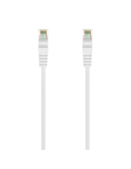 AISENS Cable de Red Latiguillo RJ45 LSZH Cat.6A 500 Mhz UTP AWG24, Blanco, 1.5M