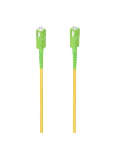 AISENS Cable Fibra Óptica Latiguillo G657A2 3.0 9 125 SMF Simplex CPR DCA LSZH, SC APC-SC APC, Amarillo, 3.0m