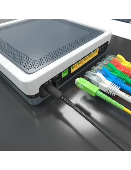 AISENS Cable Fibra Óptica Latiguillo G657A2 3.0 9 125 SMF Simplex CPR DCA LSZH, SC APC-SC APC, Amarillo, 3.0m