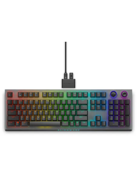 Alienware Tri-Mode AW920K teclado Juego USB + RF Wireless + Bluetooth Gris