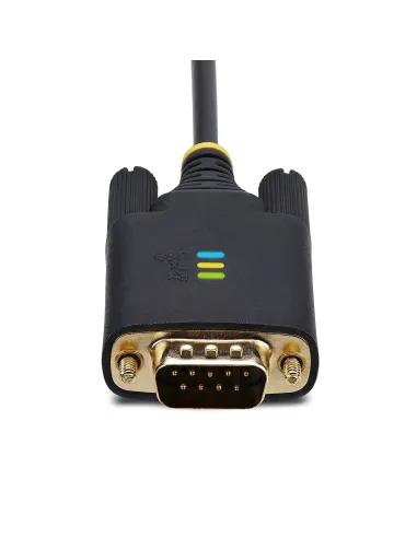 StarTech.com Cable Adaptador USB a Serie de 3m - Retención COM - FTDI - USB a DB9 RS232 Serial - Tornillos Intercambiables -