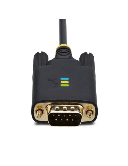 StarTech.com Cable Adaptador USB a Serie de 3m - Retención COM - FTDI - USB a DB9 RS232 Serial - Tornillos Intercambiables -