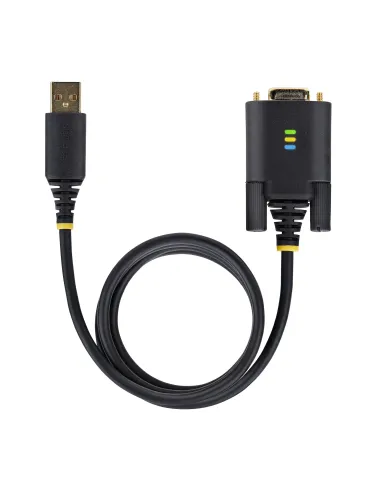 StarTech.com Cable Adaptador USB a Serie de 3m - Retención COM - FTDI - USB a DB9 RS232 Serial - Tornillos Intercambiables -