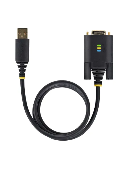 StarTech.com Cable Adaptador USB a Serie de 3m - Retención COM - FTDI - USB a DB9 RS232 Serial - Tornillos Intercambiables -