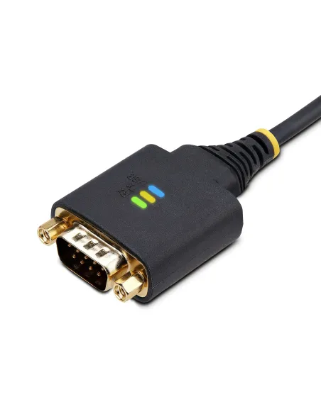 StarTech.com Cable Adaptador USB a Serie de 3m - Retención COM - FTDI - USB a DB9 RS232 Serial - Tornillos Intercambiables -