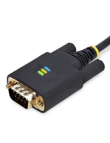 StarTech.com Cable Adaptador USB a Serie de 3m - Retención COM - FTDI - USB a DB9 RS232 Serial - Tornillos Intercambiables -