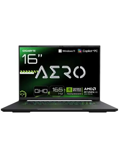 GIGABYTE AERO X16 2WHA3PTC65AH ordenador portatil Copilot+ PC AMD Ryzen AI 9 HX 370 Portátil 40,6 cm (16") WQXGA 32 GB