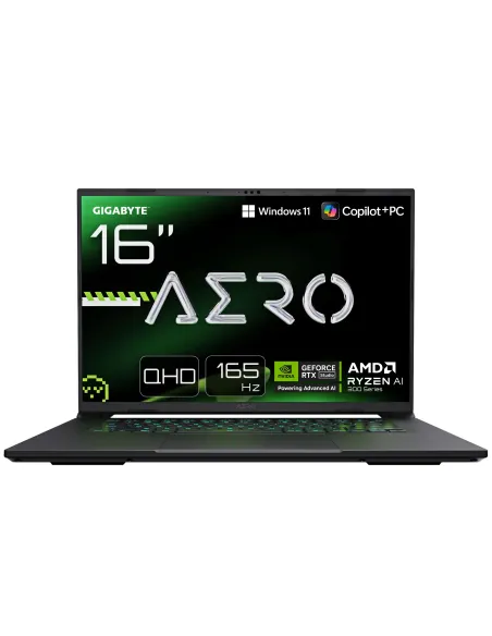 GIGABYTE AERO X16 2WHA3PTC65AH ordenador portatil Copilot+ PC AMD Ryzen AI 9 HX 370 Portátil 40,6 cm (16") WQXGA 32 GB