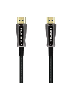 AISENS Cable HDMI V2.1 AOC Ultra Alta Velocidad   HEC 8k@60Hz 4k@120Hz 4 4 4 48Gbps, A M-A M, Negro, 60m