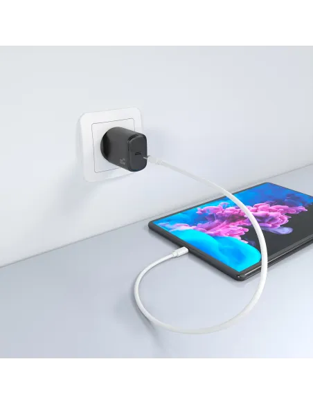 AISENS Cargador GaN 30W, 1xUSB-C PD3.0, Negro