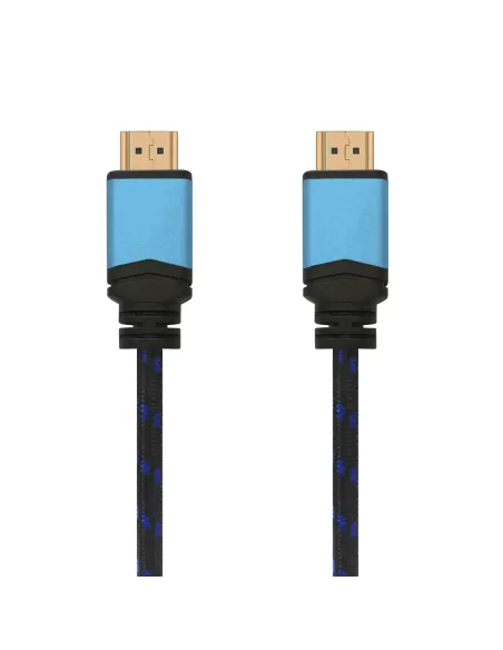 AISENS Сable, HDMI, 2.0, Premium alta velocidad   HEC, 4k@60 Hz, 18 Gbps, A M-A M, Negro Azul, 10 m