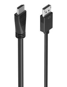 AISENS Cable conversor DisplayPort a HDMI 4K@60Hz, DP M-HDMI M, Negro, 5.0m