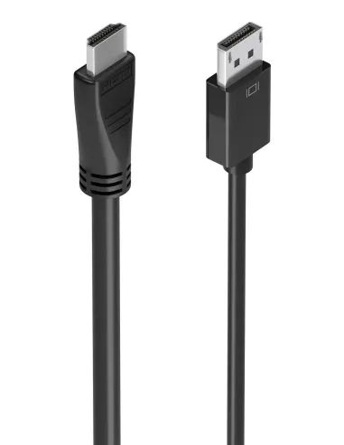AISENS Cable conversor DisplayPort a HDMI 4K@60Hz, DP M-HDMI M, Negro, 5.0m