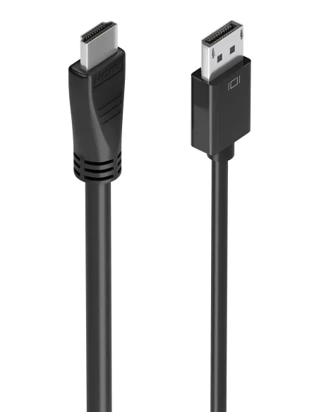 AISENS Cable conversor DisplayPort a HDMI 4K@60Hz, DP M-HDMI M, Negro, 5.0m