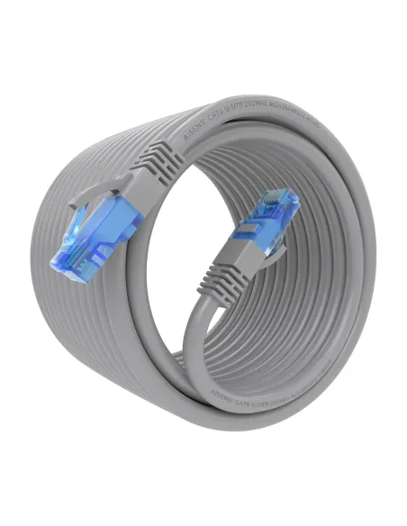 AISENS Cable De Red Latiguillo RJ45 Cat.6 UTP AWG26 CCA, Gris, 7.5 m