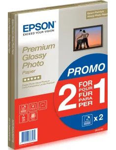 Epson Premium Glossy Photo Paper - A4 - 2x 15 Hojas