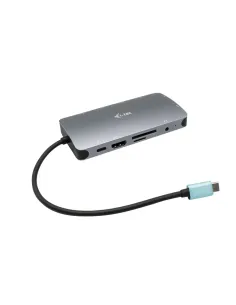 i-tec Metal USB-C Nano Dock HDMI VGA with LAN + Charger 100W 2