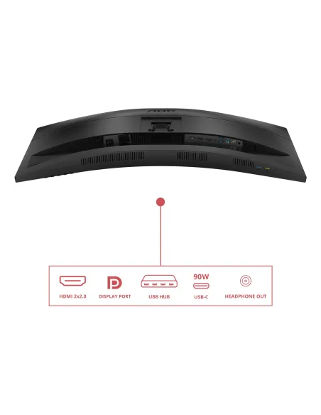 AOC E4 CU34E4CV pantalla para PC 86,4 cm (34") 3440 x 1440 Pixeles UltraWide Quad HD LCD Negro