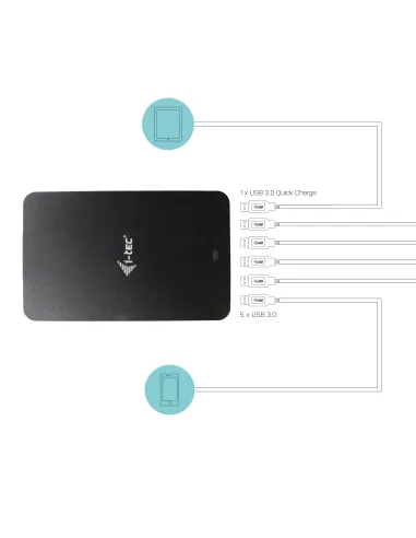 i-tec USB Smart Charger 6x USB-A Port 52W
