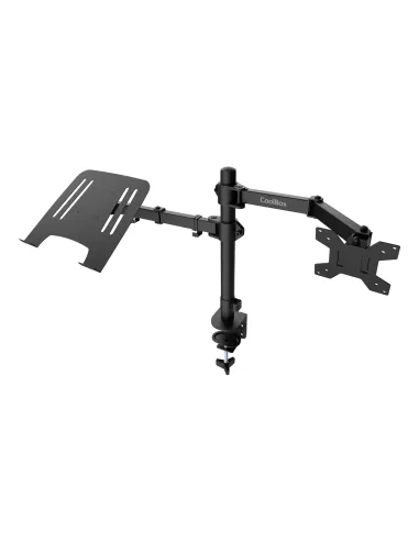 CoolBox Soporte de dos brazos para monitor y portátil MP01