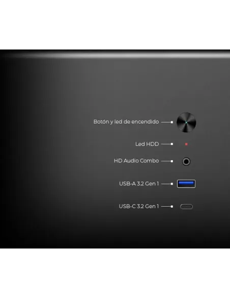 CoolBox CAJA MATX M640C USB-C 3.2 GEN1 FULLMETAL SIN FTE + 1 VENT. 90MM