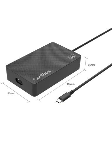 CoolBox CARGADOR PORTATIL GAN USB-C 100W